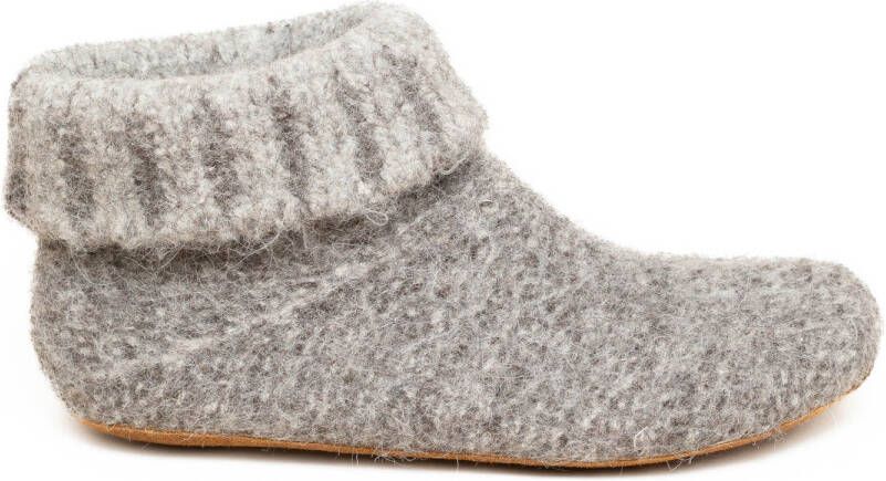 Gottstein Knit Boot Alpaka Pantoffels grijs