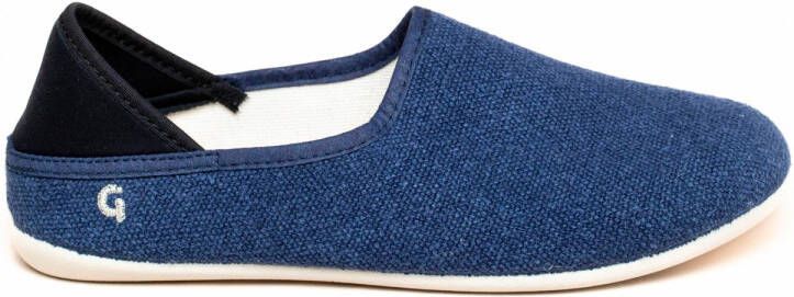 Gottstein Huisschoenen 'Linen Slip-On' donkerblauw