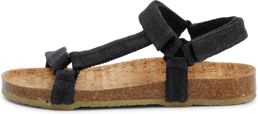 Grand Step Shoes Levi Hemp Sandalen zwart