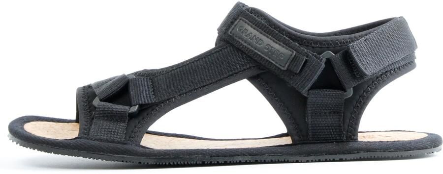 Grand Step Shoes Women's Trecking Barefoot Vegan Sandalen zwart
