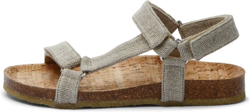 Grand Step Shoes Levi Hemp Sandalen bruin beige