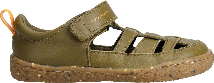 Groundies Kid's Noto 2.0 Sandalen olijfgroen beige