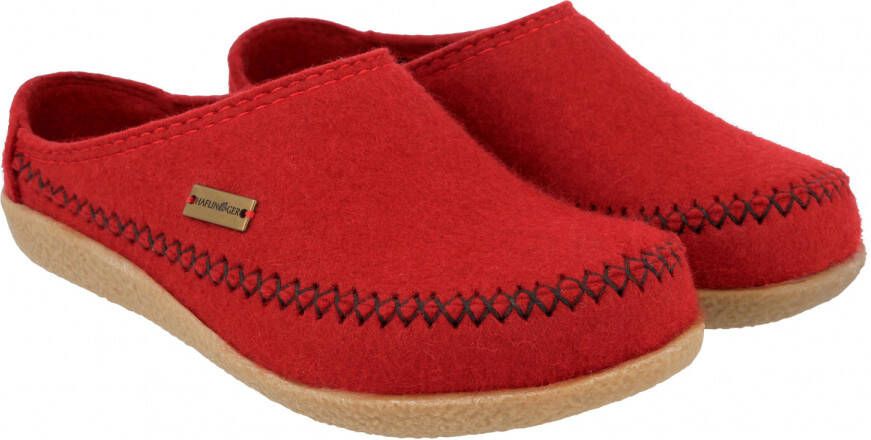 Haflinger Blizzard Credo Pantoffels rood