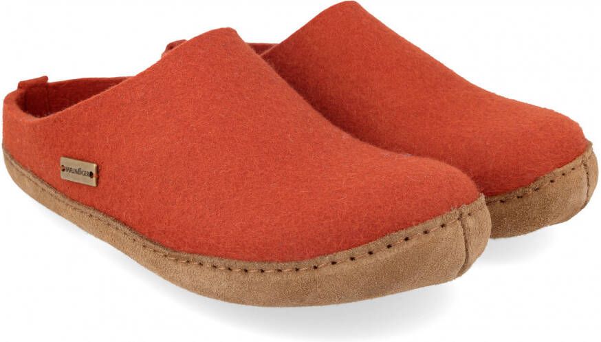 Haflinger Emil's Toffel Pantoffels rood