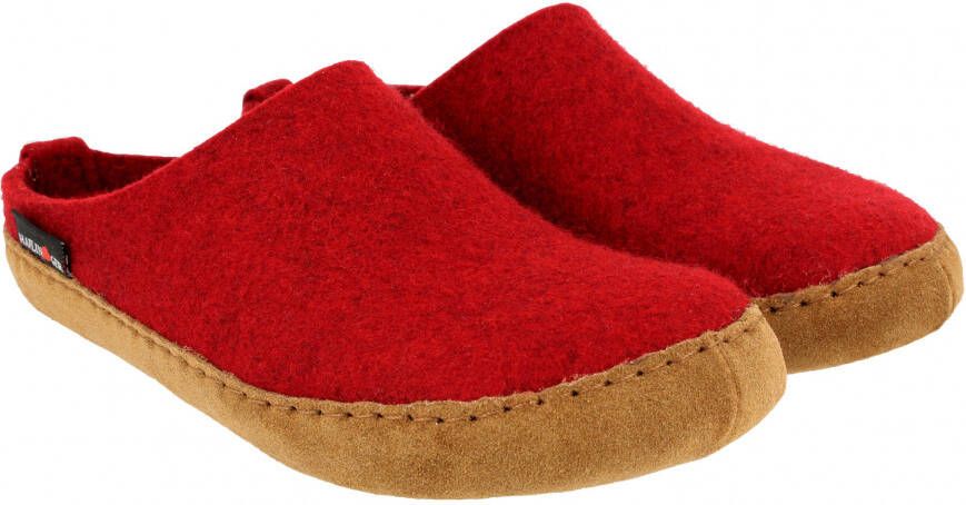 Haflinger Emil's Toffel Pantoffels rood