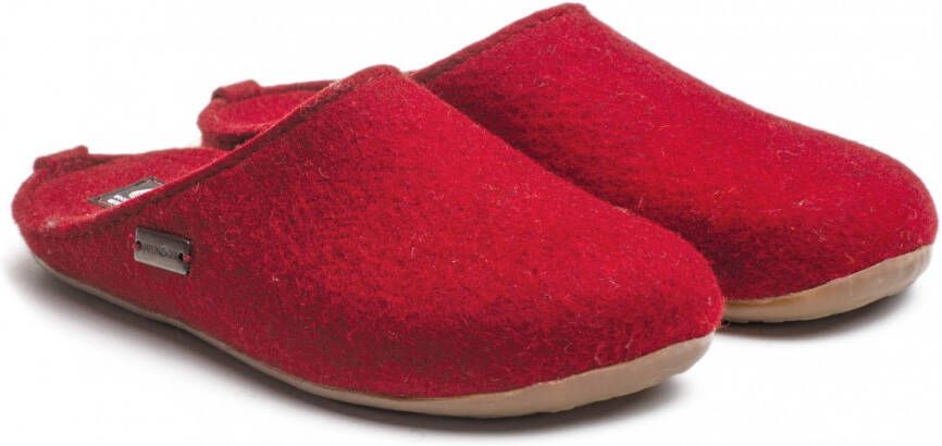 Haflinger Everest Fundus Pantoffels rood