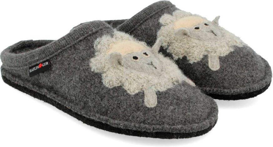 Haflinger Flair Lamby Pantoffels grijs