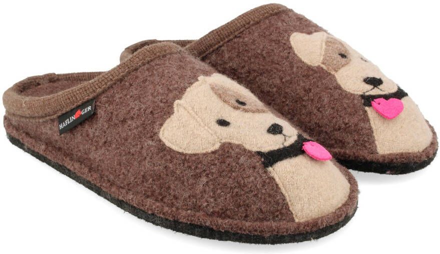 Haflinger Flair Rudi Pantoffels bruin