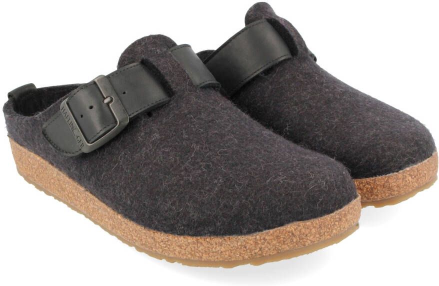 Haflinger Grizzly Chicago Pantoffels grijs
