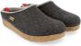 Haflinger Grizzly Kris Pantoffel - Grafiet huisslof gevormd voetbed - Thumbnail 2