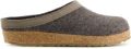 Haflinger Grizzly Torben Antraciet Pantoffel S1 - Bruin
