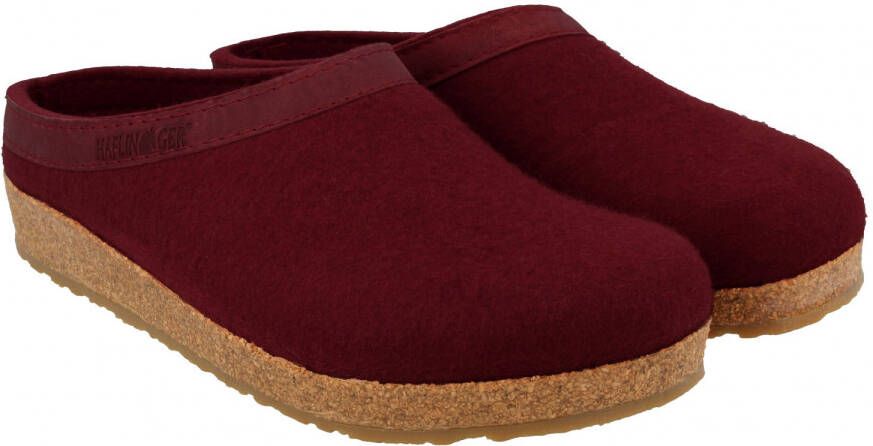 Haflinger Grizzly Torben Pantoffels rood