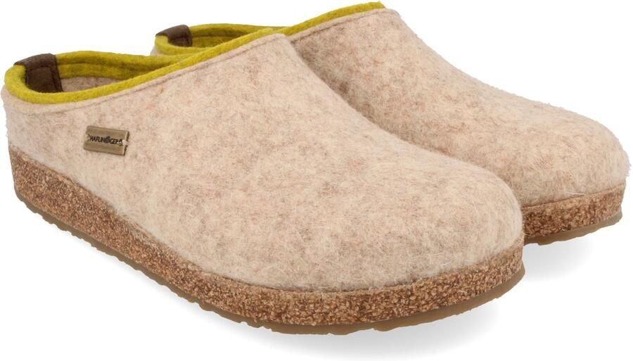Haflinger Grizzly Kris Pantoffels beige