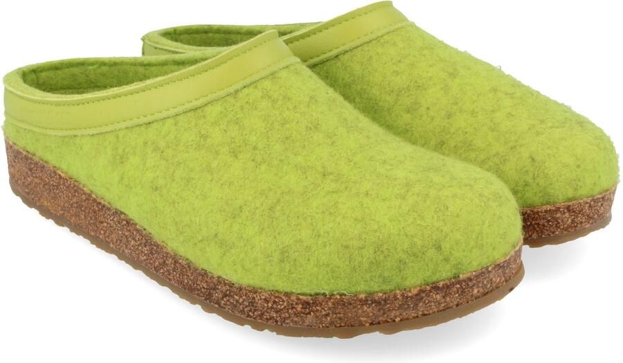 Haflinger Grizzly Torben Pantoffels groen
