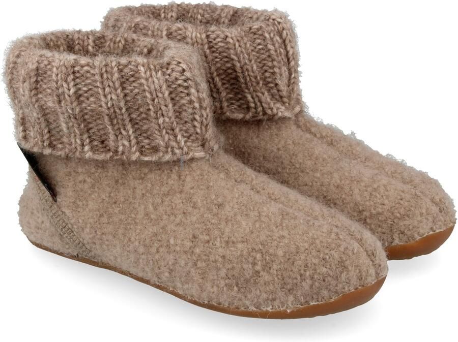 Haflinger Kid's Karlo Pantoffels bruin