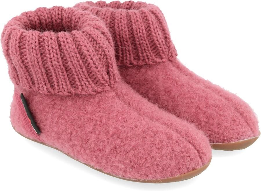 Haflinger Kid's Karlo Pantoffels roze
