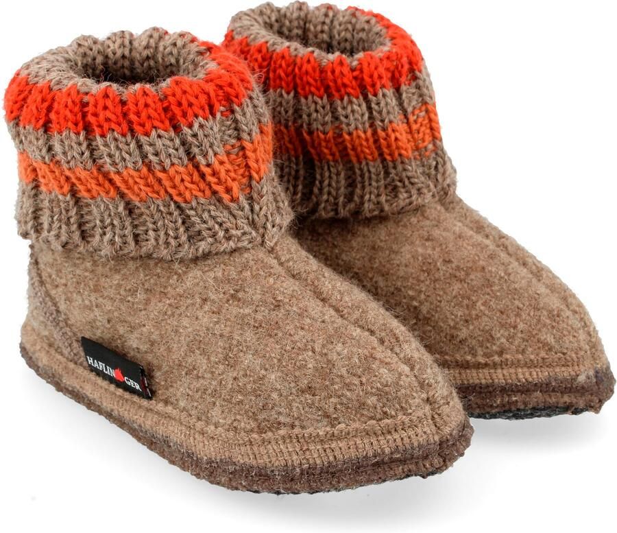 Haflinger Kids Paul Pantoffels bruin