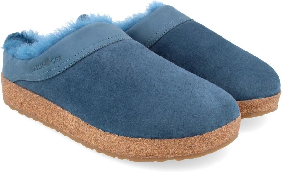 Haflinger Snowbird Pantoffels blauw