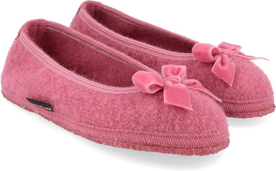 Haflinger Women's Fiocco Pantoffels roze