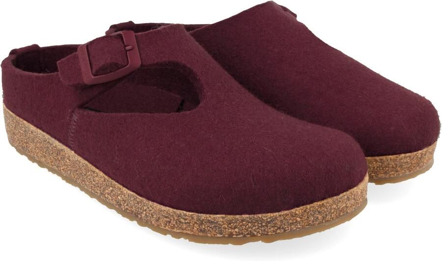 Haflinger Women's Grizzly Sharon Pantoffels rood
