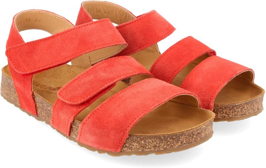 Haflinger Women's Leni Sandalen rood