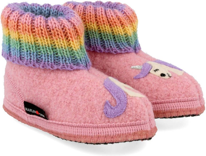 Haflinger Kid's Fairy Tale Pantoffels roze