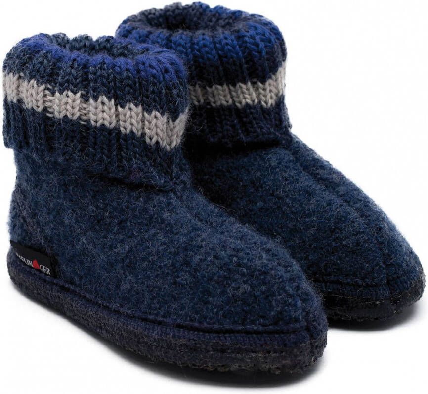 Haflinger Paul Sokpantoffel Jeans 25 Vilt Kinderpantoffel warm om de enkels - Foto 2