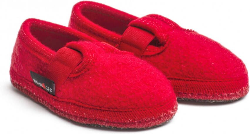 Haflinger Kid's Slipper Joschi Pantoffels rood