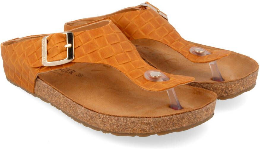 Haflinger Women's Bio Memphis Sandalen bruin oranje