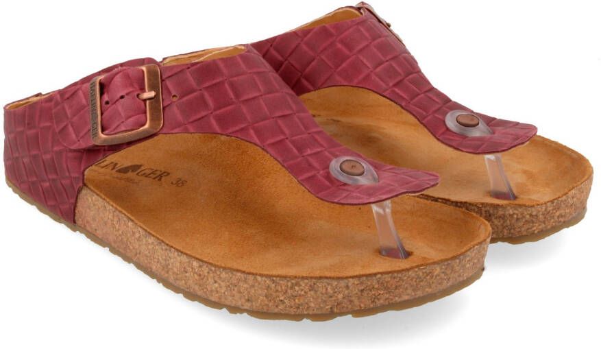 Haflinger Women's Bio Memphis Sandalen bruin rood
