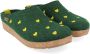 Haflinger Women's Grizzly Cuoricini Pantoffels groen - Thumbnail 2