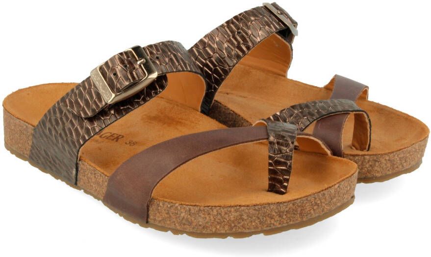 Haflinger Women's Juno Sandalen bruin