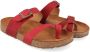 Haflinger Women's Juno Sandalen bruin rood - Thumbnail 1