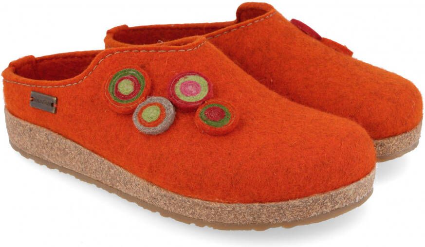 Haflinger Women's Kanon Pantoffels rood