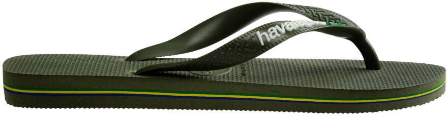 Havaianas Brasil Logo Sandalen olijfgroen