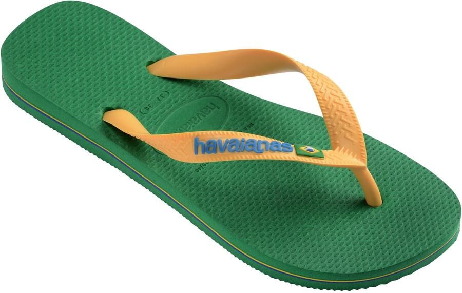 Havaianas HAV. BRASIL LOGO Groen Geel Unisex Slippers Groen Geel - Foto 2