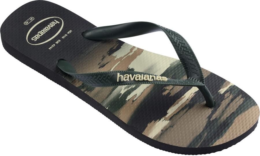 Havaianas HAV. TOP CAMU Zwart Groen Heren Slippers Zwart Groen - Foto 2