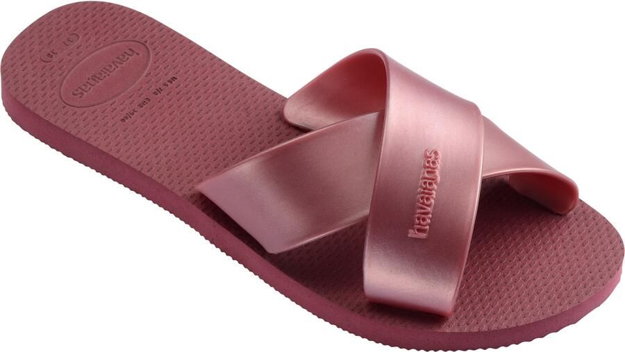 Havaianas Women's Aqua Metallic Sandalen rood