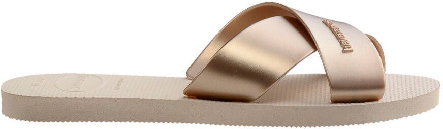 Havaianas Women's Aqua Metallic Sandalen beige