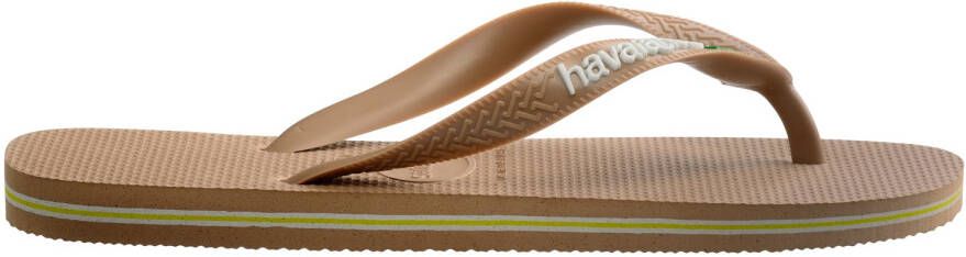 Havaianas Women's Brasil Logo Sandalen beige bruin