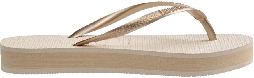 Havaianas Women's Slim Flatform Sandalen beige