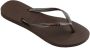 Havaianas Women's Slim Logo Metallic Sandalen bruin - Thumbnail 3