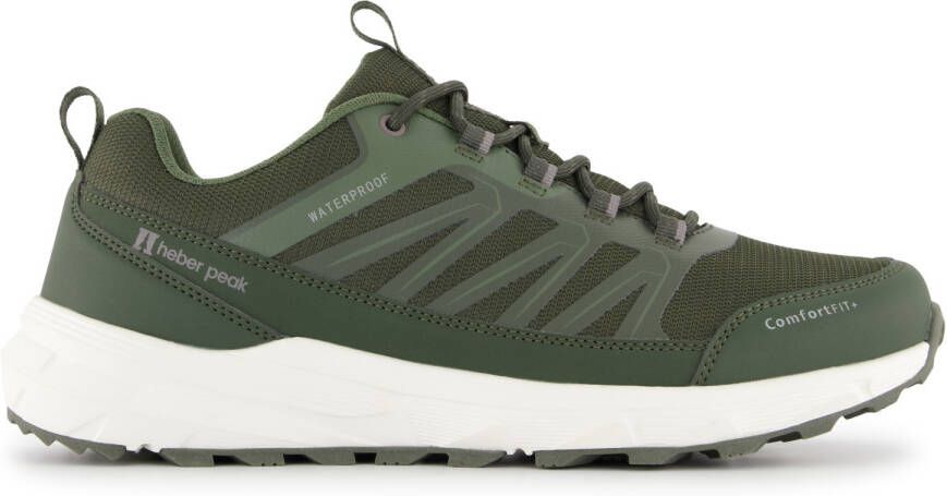 Heber Peak EvergreenHe. Low Waterproof Multisportschoenen olijfgroen wit