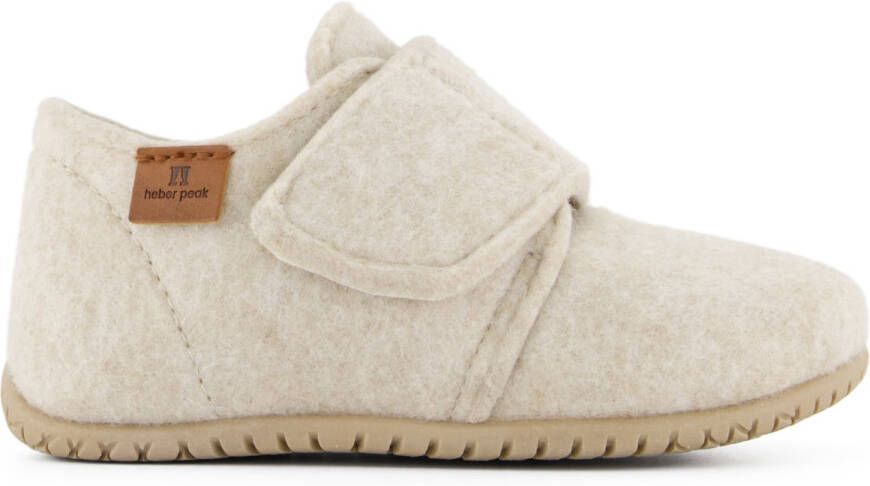 Heber Peak Kid's RedwoodHe. Felt Shoes Pantoffels beige