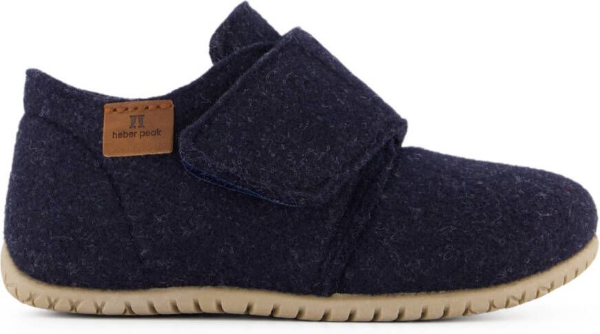 Heber Peak Kid's RedwoodHe. Felt Shoes Pantoffels blauw - Foto 1