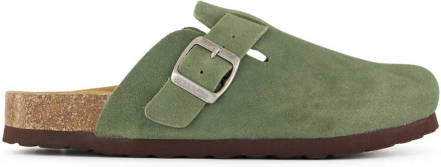 Heber Peak RedwoodHe. Cork Clog Pantoffels olijfgroen