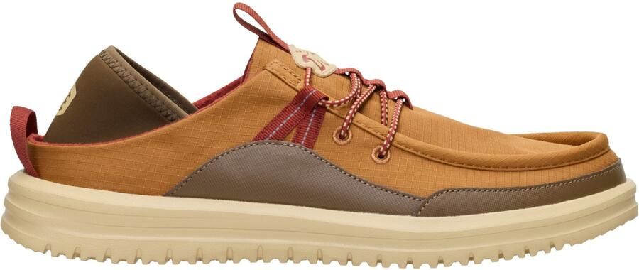 HeyDude Bradley Blipper Nylon Sneakers bruin beige