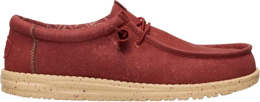 HeyDude Wally Canvas Sneakers rood
