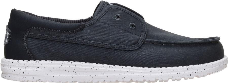HEYDUDE Wally Cru Stretch Canvas Heren Loafers Black Black - Foto 2