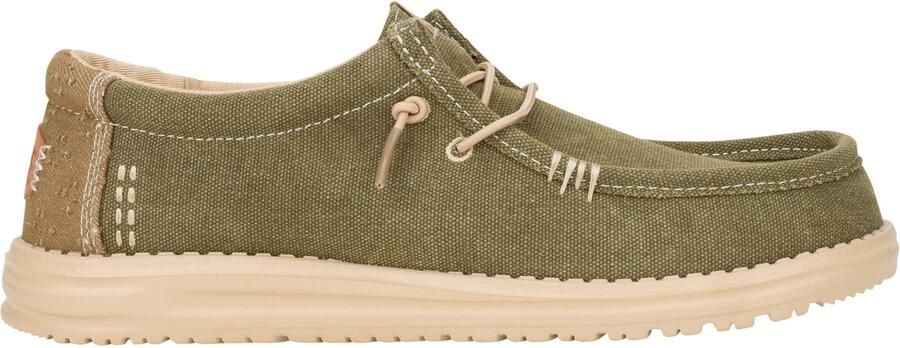 HeyDude Wally Workwear Sneakers groen irish cream